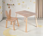 Set masa si scaun pentru copii, Rosewood, BLTYZ-AKTV059, Stejar
