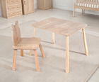 Set masa si scaun pentru copii, Rosewood, BLTYZ-AKTV063, Stejar