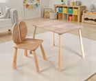 Set masa si scaun pentru copii, Rosewood, BLTYZ-AKTV064, Stejar