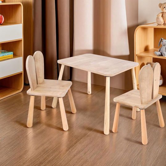 Set masa si scaun pentru copii, Rosewood, BLTYZ-AKTV061-1, Stejar