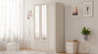 Dulap pentru haine, Rabi, Rb-077-02, 105x210x52 cm, Alb mat