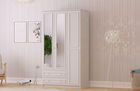 Dulap pentru haine, Rabi, Rb-186, 105x182x52 cm, Alb mat
