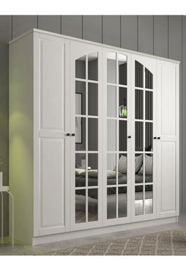 Dulap pentru haine, Rabi, Rb-016, 175x184x52 cm, Alb mat