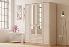 Dulap pentru haine, Rabi, Rb-121-01, 140x210x52 cm, Alb mat