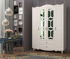 Dulap pentru haine, Rabi, Rb-048, 140x190x52 cm, Alb mat