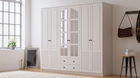Dulap pentru haine, Rabi, Rb-115, 210x210x52 cm, Alb mat