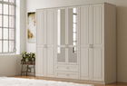 Dulap pentru haine, Rabi, Rb-122, 210x184x52 cm, Alb mat