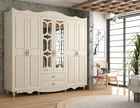 Dulap pentru haine, Rabi, Rb-049, 210x190x52 cm, Alb mat