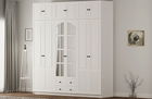 Dulap pentru haine, Rabi, Rb-185-19, 210x210x52 cm, Alb mat