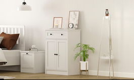 Dulap, Rabi, Rb-168-04, 70x100x40 cm, Alb mat