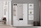 Cuier de perete, Rabi, Rb-044, 120x200x35 cm, Alb mat