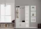 Cuier de perete, Rabi, Rb-054, 120x200x35 cm, Alb mat