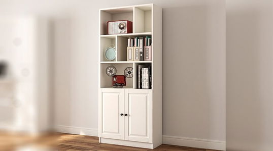 Corp biblioteca, Rabi, Rb-023, 70x180x33 cm, Alb mat