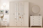 Set dormitor pentru copii, Rabi, Rb-015, Alb mat