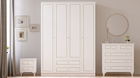Set dormitor pentru copii, Rabi, Rb-081, Alb mat