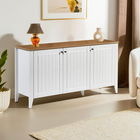 Consola, Tuvalle, Tuval 067, 150x76x39 cm, Stejar / Alb