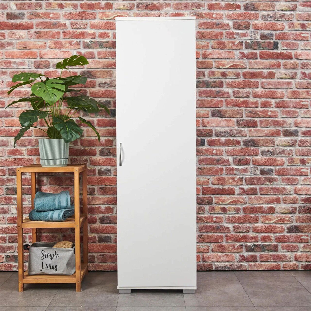 Dulap multifunctional, Tuvalle, Tuval 063, 50x176x49 cm, Alb