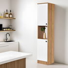 Dulap multifunctional, Tuvalle, Tuval 078, 35.2x171.8x37.8 cm, Stejar / Alb
