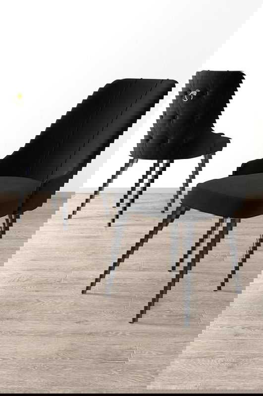 Set scaune 4 piese, Charlotte, Newa, Negru