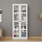 Dulap multifunctional, Miwood, Lucas Glass 1600-68, Alb
