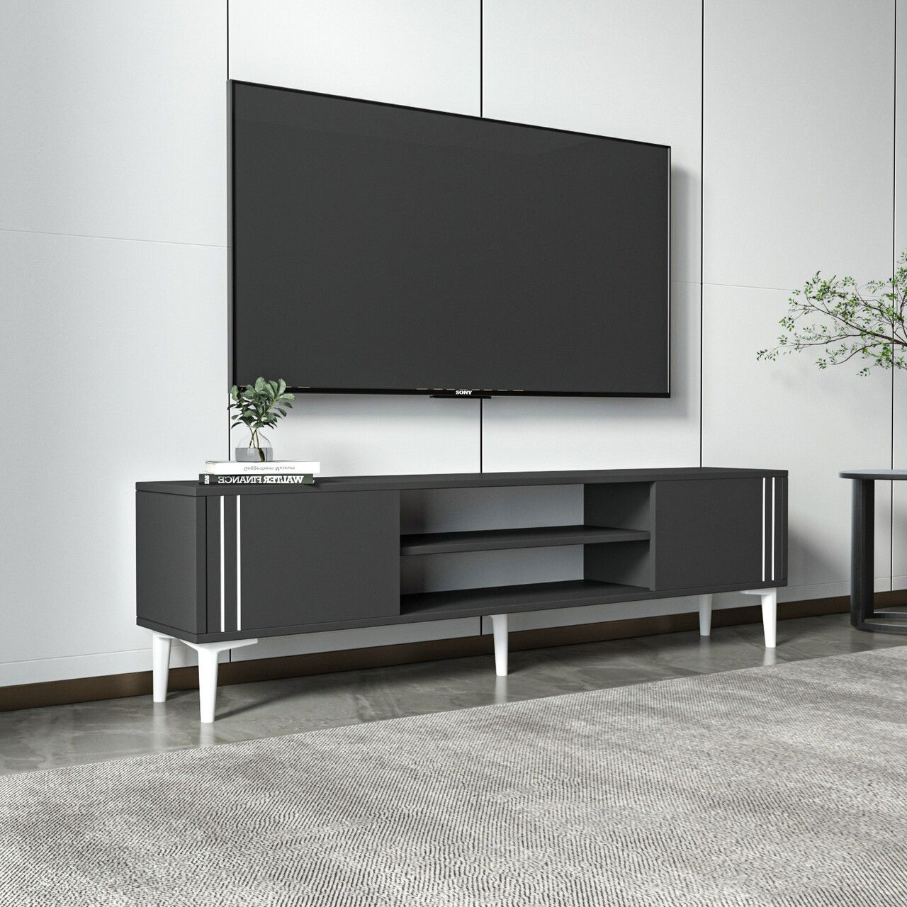 Comoda TV, Inarch, Snow, Antracit