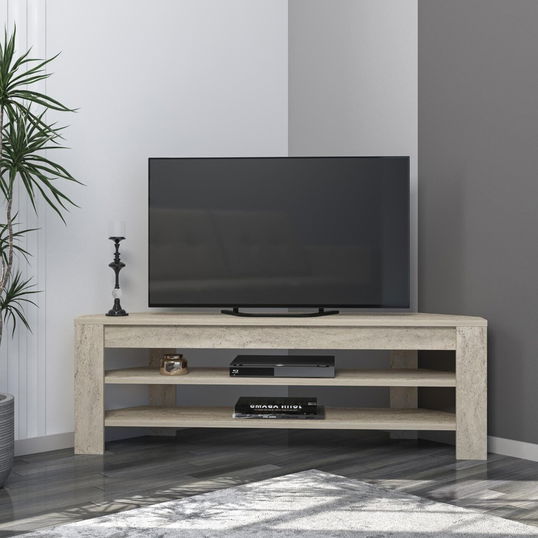Comoda TV, Inarch, Corner, Travertin