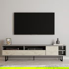 Comoda TV, Inarch, Luga, Gri / Travertin