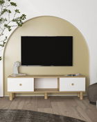 Comoda TV, Olivia, Mono, Stejar Safir / Alb