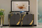 Consola, Olivia, Hook KB150, Antracit / Aur