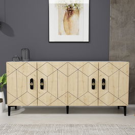 Consola, Olivia, Cross KB150, Stejar alb / safir