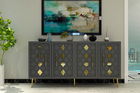 Consola, Olivia, Dome KB150, Antracit / Aur