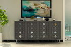 Consola, Olivia, Dome KB150, Antracit / Argintiu