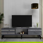 Comoda TV, Olivia, Pelin, Antracit / Argintiu
