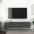 Comoda TV, Olivia, Retrol3, Antracit / Aur