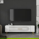 Comoda TV, Olivia, Retrol3, Alb/Auriu