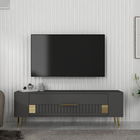 Comoda TV, Olivia, Retrolp4, Antracit / Aur