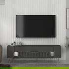 Comoda TV, Olivia, Retrolp4, Antracit / Argintiu