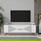 Comoda TV, Olivia, Retrol1, Alb/Auriu