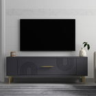 Comoda TV, Olivia, Retrol2, Antracit / Aur