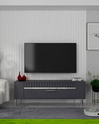 Comoda TV, Olivia, Retrolp1, Antracit / Argintiu