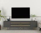 Comoda TV, Olivia, Dekolp2, Antracit / Aur