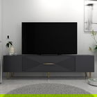 Comoda TV, Olivia, Dekol1, Antracit / Aur