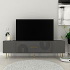 Comoda TV, Olivia, Dekol2, Antracit / Aur