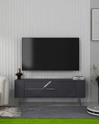 Comoda TV, Olivia, Retrolp5, Antracit / Argintiu