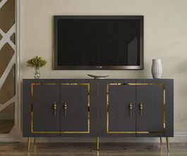 Consola, Olivia, Piero KB150, Antracit / Aur