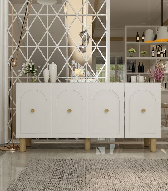 Consola, Olivia, Notre KB150 Bohem, Stejar Safir / Alb