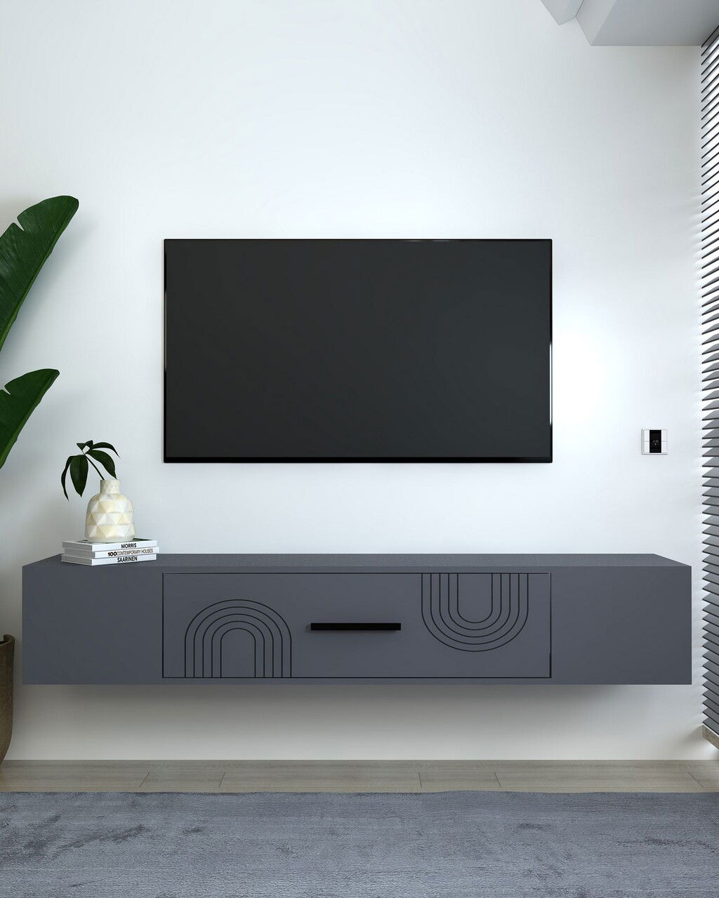 Comoda TV, Olivia, Kodaks L2, Antracit