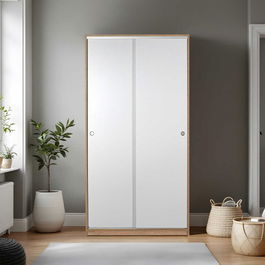 Dulap pentru haine, Adore, Swd-431-Sb-2, Somon/Alb