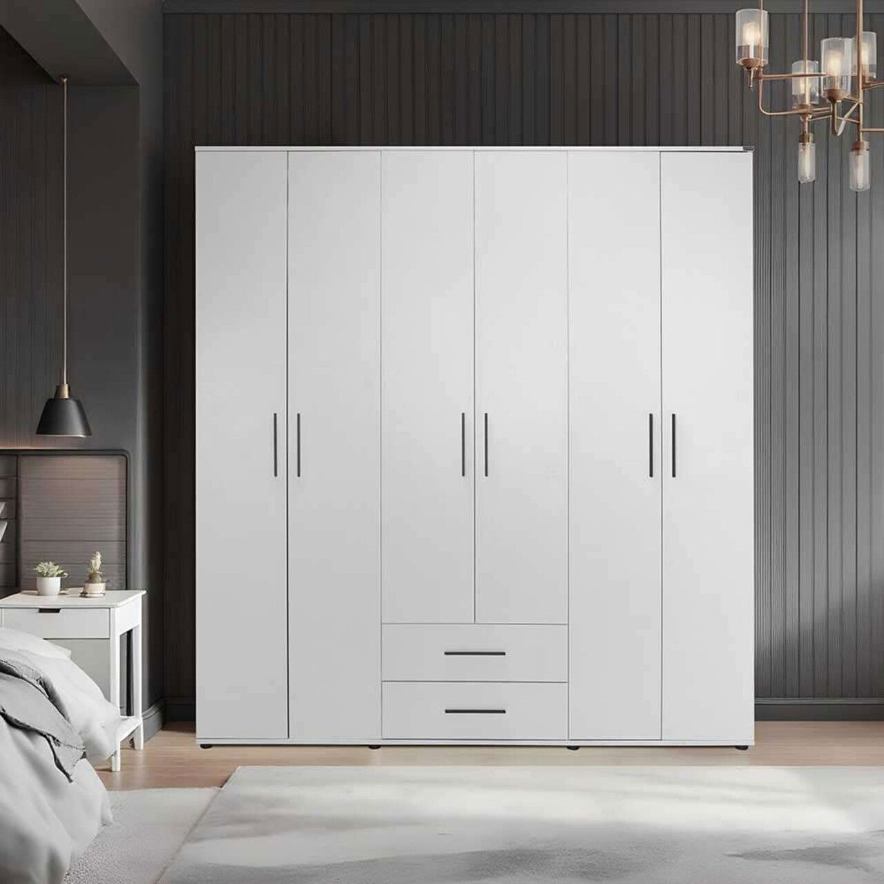 Dulap pentru haine, Adore, White, Alb