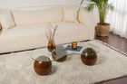 Masuta de cafea, Cerritos, Sphere, Nuc / Transparent